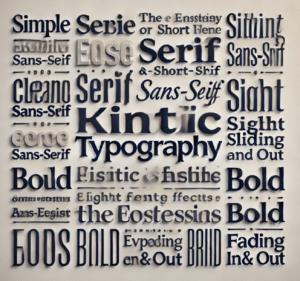 Illustration Typographie Cinétique (Kinetic Typography)
