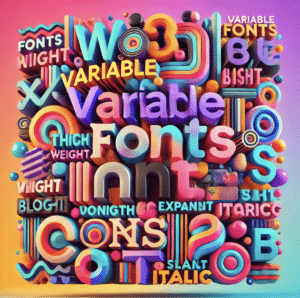 Illustration Typographie Variable (Variable Fonts)
